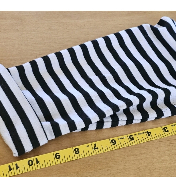 Torrid Black White Striped 3/4 Sleeve One Button Poly Blend Blazer Size 1(1X) - Picture 9 of 14